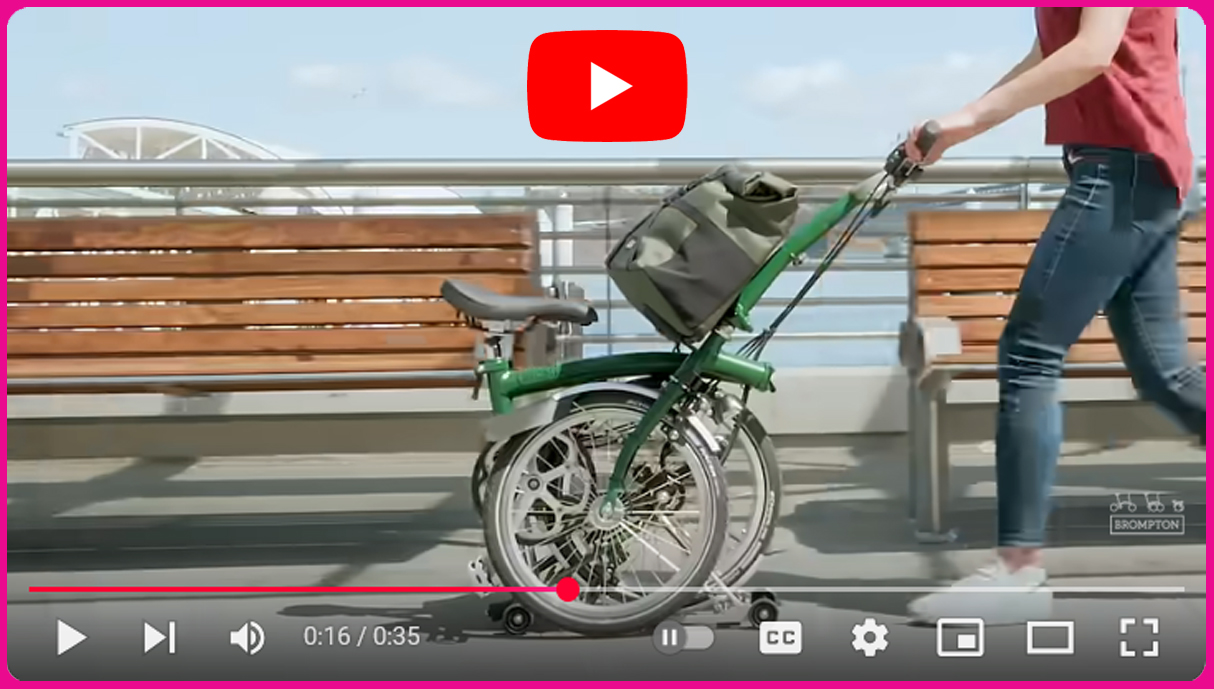 Link to YouTube video showing how easy Brompton's fold