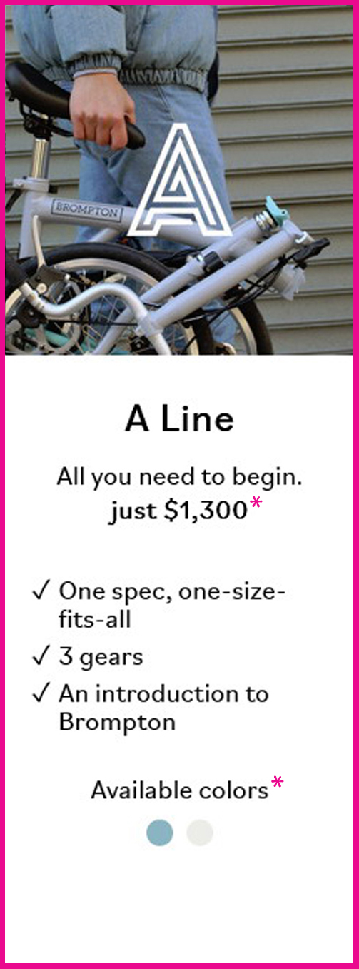 Brompton A Line at Maine Bike Works