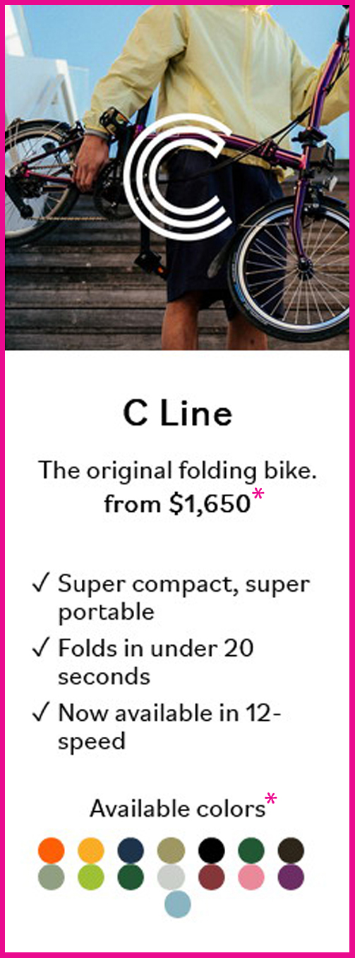 Brompton C Line at Maine Bike Works