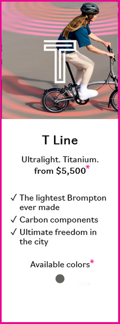 Brompton T Line at Maine Bike Works