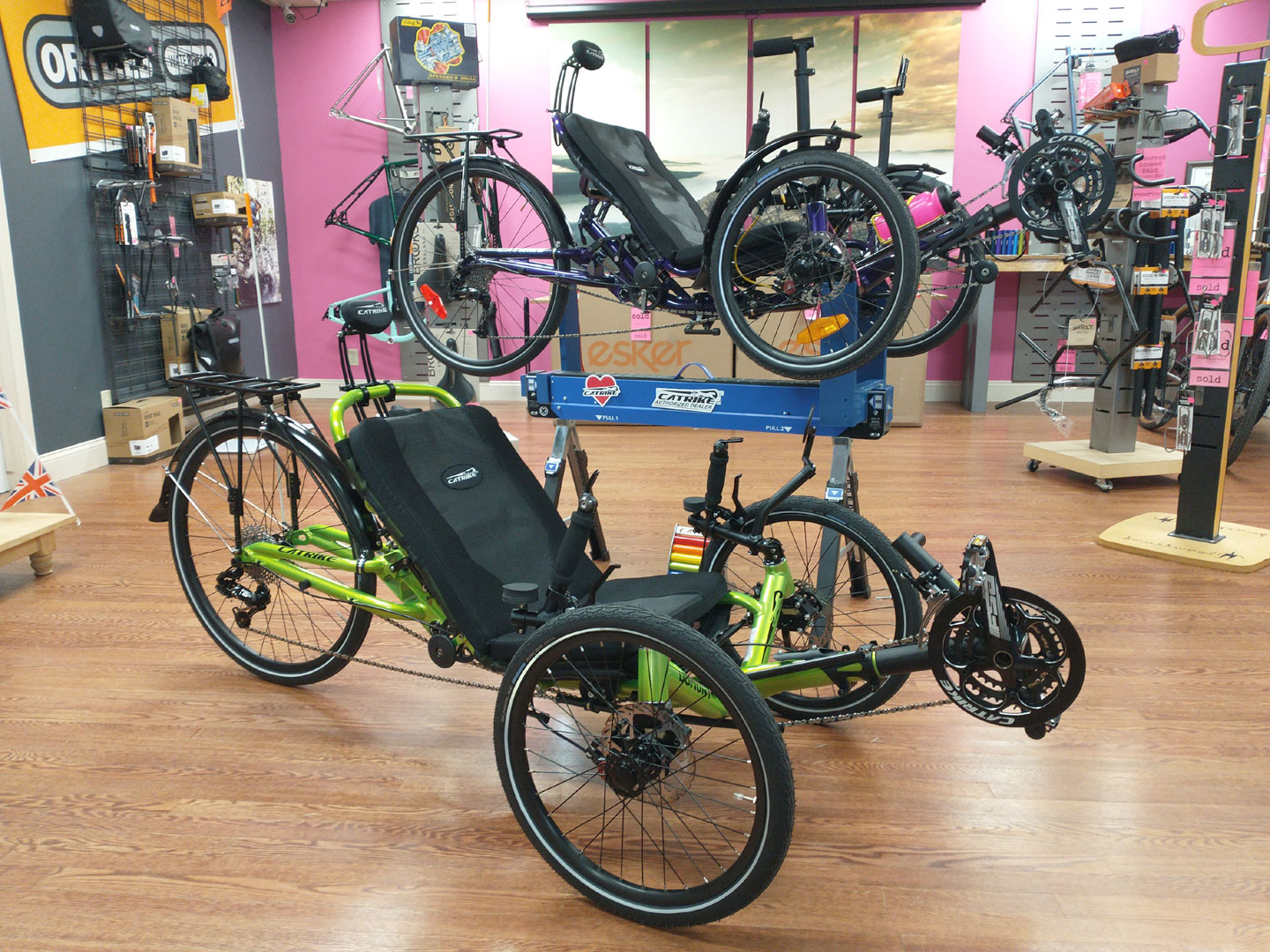 Catrikes in MBW's showroom