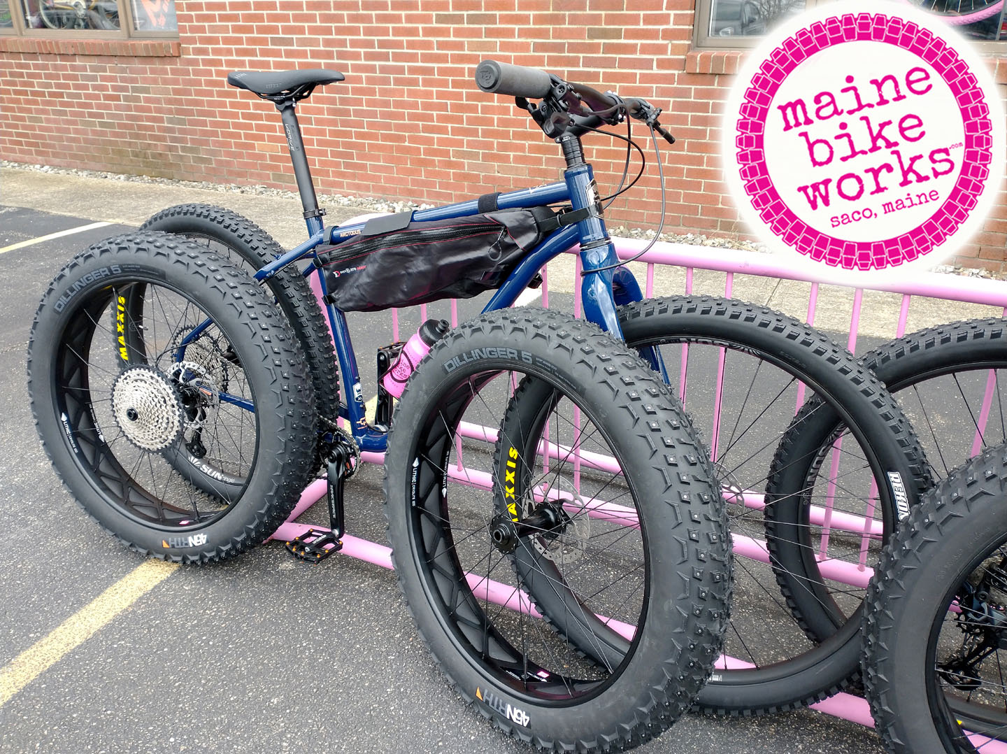 an Otos Arctodus Fatbike with the works left