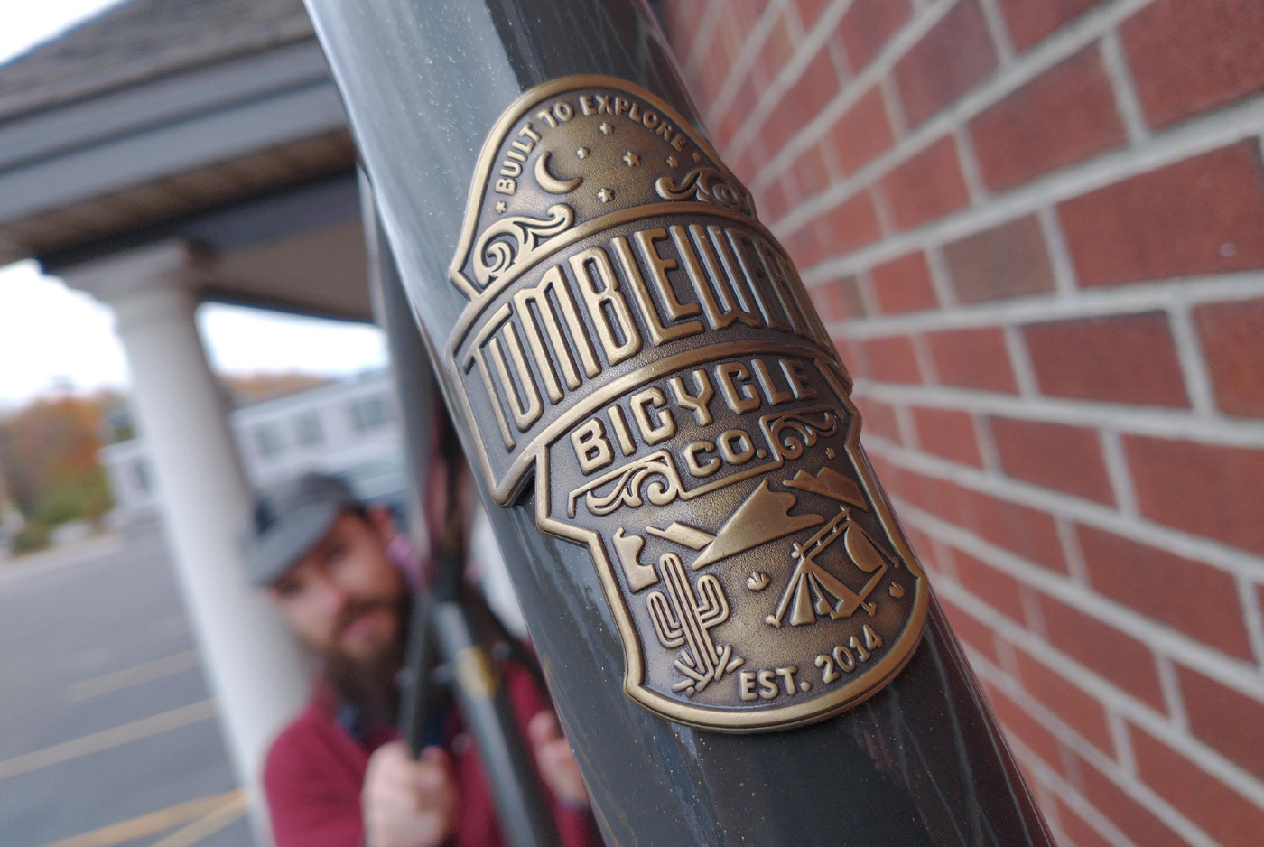 Tumbleweed Bicycle Company Headbadge at Maine Bike Works